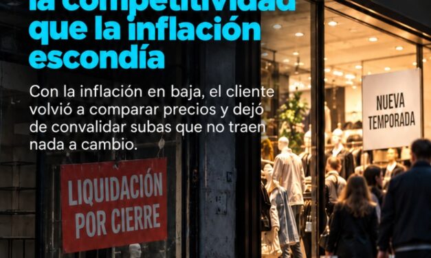 Nadando desnudos: la competitividad que la inflación escondía, por Miguel Scozzari