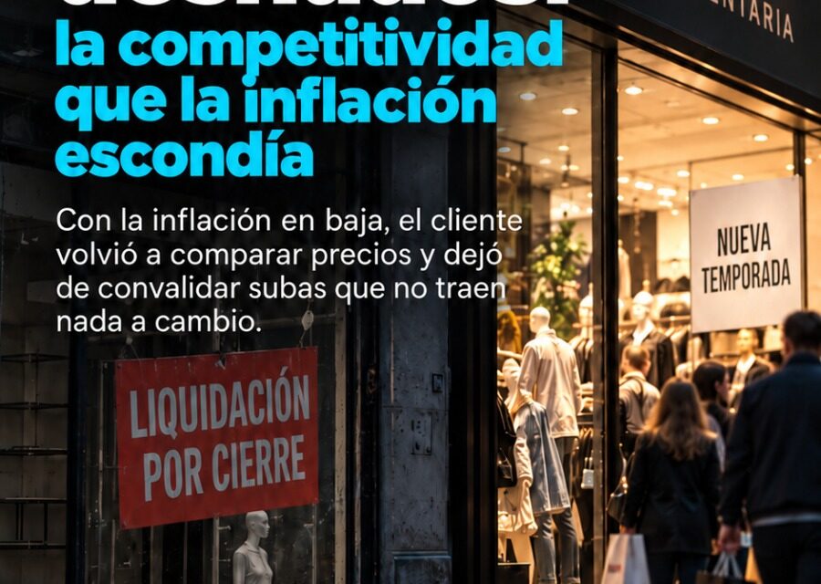 Nadando desnudos: la competitividad que la inflación escondía, por Miguel Scozzari